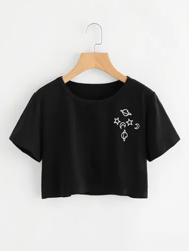 Franelas cortas de moda cheap