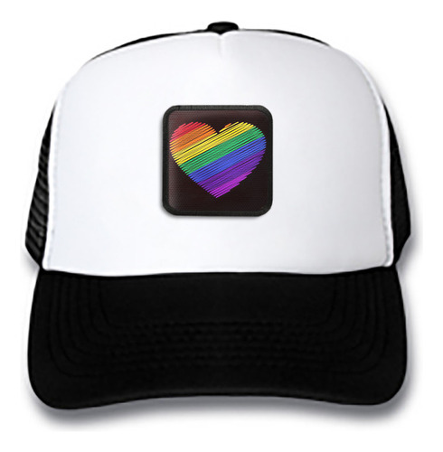 Gorra Gorro Trucker Urban Cap Corazón Colores Var4