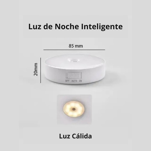 Lámpara Led Con Sensor De Movimiento Para Baños O Armarios
