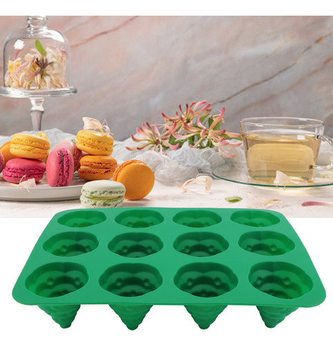 Molde De Silicona Con 12 Orificios Para Tartas De Árbol De N