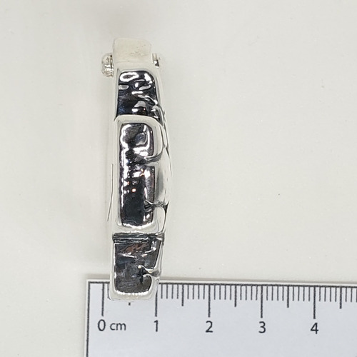 Imagen 6 de 7 de Dije Plata Inflada Cruz Del Equilibrio Grande