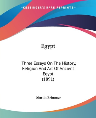 Libro Egypt: Three Essays On The History, Religion And Ar...
