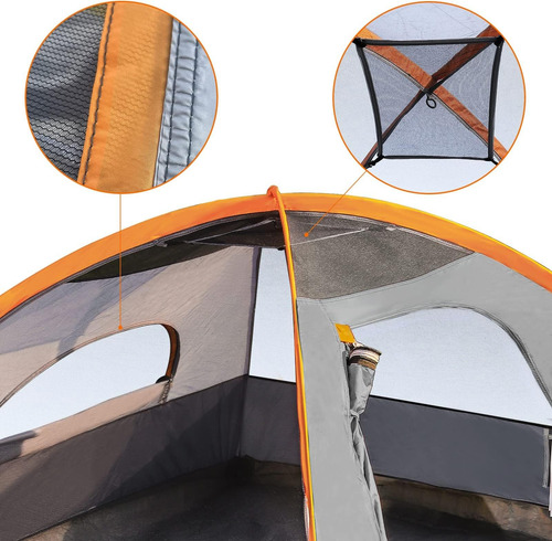 Tienda De Campingas Básicas Para Acampar, 4 Personas,