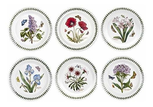 Portmeirion Botanic Garden Ensalada De Placas, Conjunto De 6