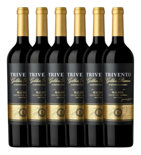 Vino Tinto Trivento Golden Reserve Malbec Caja X6 - Gobar®