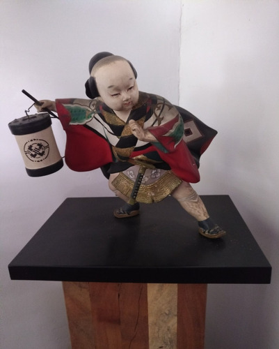 Escultura Samurai Porcelana