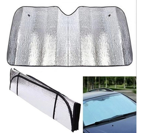 Protector Parabrisas Cubre Sol Plegable 130x60 Uv Para Auto