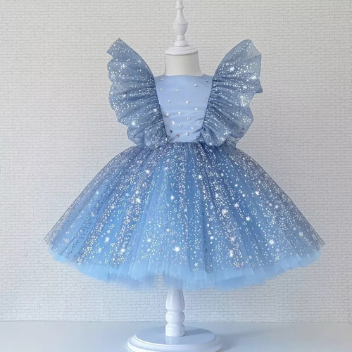 Vestido Princesa Para Bebé Niñas Fiesta De Cumpleaños Boda