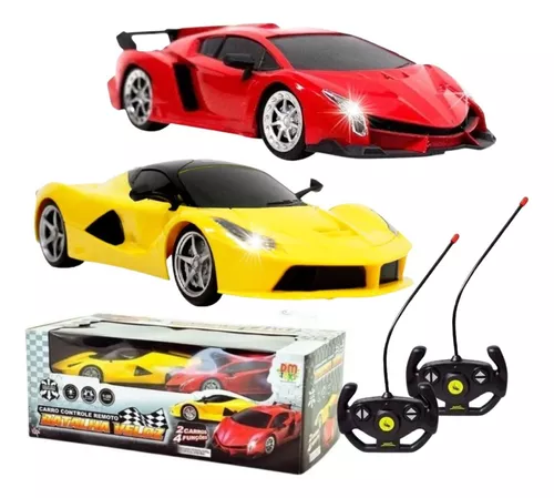 Carro Controle Remoto Batalha Veloz – 2 carros – DM Toys