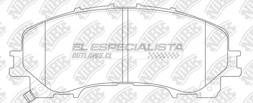 Pastillas De Freno Infiniti Qx50 Ii 2.0 2019 Nibk Delantera