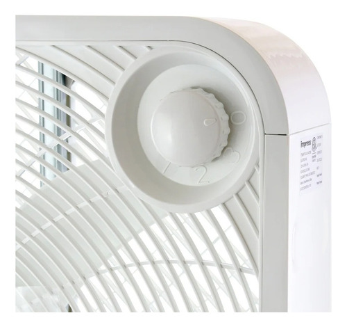 Impress Ventilador Caja Potente 20 Pulgadas 3 Velocidades Cantidad De Aspas 5 Estructura Blanco Aspas Blanco Diámetro 20 Material De Las Aspas Plástico