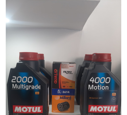 Combo Mineral Pack4 Motul + Filtro