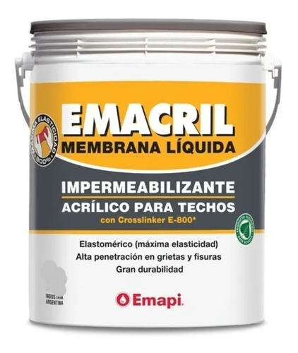 Impermeabilizante Acrilico Membrana Liquida  Emacril 20kg