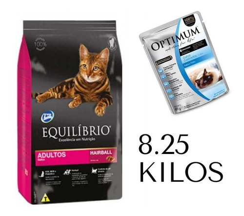 Alimento Equilibrio Gato Adulto 7.5 Kilos +750grs