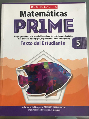 Libro Matemáticas Prime 5 Texto Del Estudiante