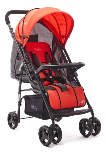 Coche De Paseo Manija Rebatible Go S Kiddy - Color Rojo