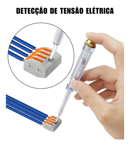 Kit 30 Conector 2 Vias Derivação Emenda Rápida Tipo Borne