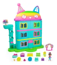 Comprar Gabbys Dollhouse, Casa De Muñecas Festiva De 15 Piezas Con Temática De Arcoíris, Figuras De Juguete, Muebles Para La Casa De Muñecas Y 6 Efectos De Sonido, Juguetes Para Niñas