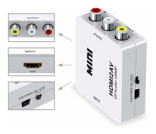 Adaptador Hdmi A Rca  | Roku | Fire Tv | Google Chromecast