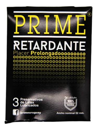 Prime Retardante Preservativos X 15 Prolonga El Placer