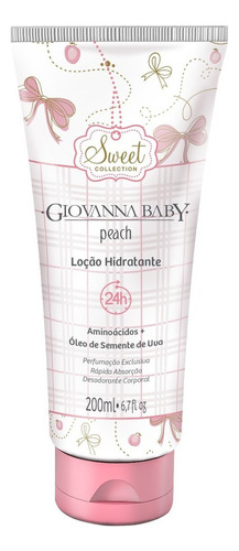 Loção Hidratante Desodorante Giovanna Baby - Peach 200ml Tipo De Embalagem Caixa Fragrância Peach