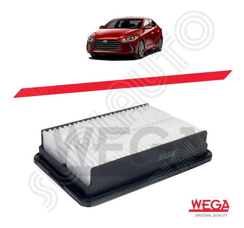 Filtro De Ar Hyundai Elantra New 2017/ 2.0 Wega Jfah39