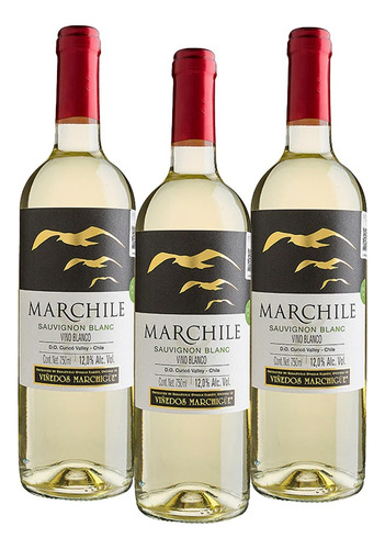 Pack De 3 Vino Blanco Marchile Sauvignon Blanc 750ml