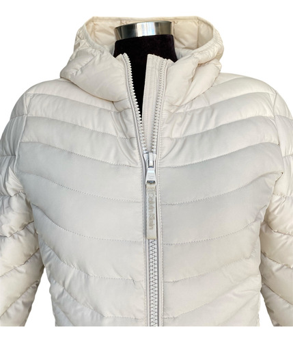 Chamarra Calvin Klein Original Color Vainilla Para Mujer