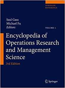 Encyclopedia Of Operations Research And Management Science