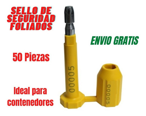 50 Piezas Sellos De Seguridad Barril/clavo Para Contenedor