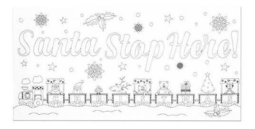 Papelería - Premier Stationery Santa Stop Here Canvas, 150 X