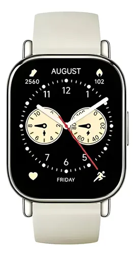 Xiaomi Redmi Watch 5 Lite Com Pulseira De Silicone Cor Branco Y Caixa Color Prateado