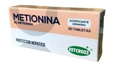 Metionina Vetcross Protector Hepático X 30 Comprimidos