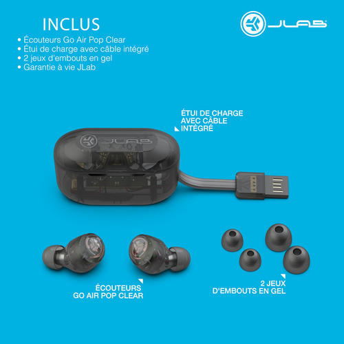 Audífonos Bluetooth Jlab Go Air Pop Con Funda De Carga Tra
