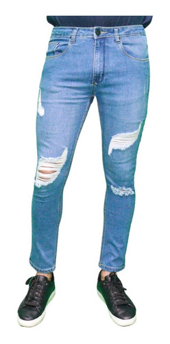 Jeans Skinny Stretch Rasgados Michaelo Jeans Mod. K2-002