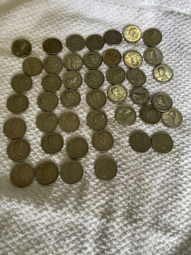 Lote De 45 Monedas De 500 Pesos Mexicanos 1986,87,88 Madero