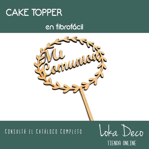 Cake Toppers Cartel Adorno Torta Bautismo Comunion - Oferta!