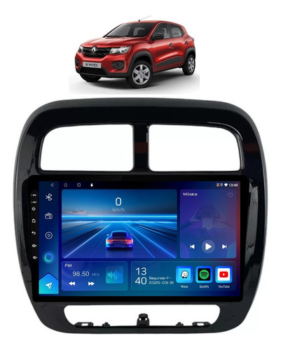 Multimidia Kwid 2018 A 2025 9p Carplay 2gb 64gb Android 14