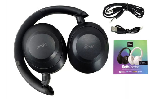 Audifono Bluetooth Type C Soft Comfort Negro / Microlab 9372