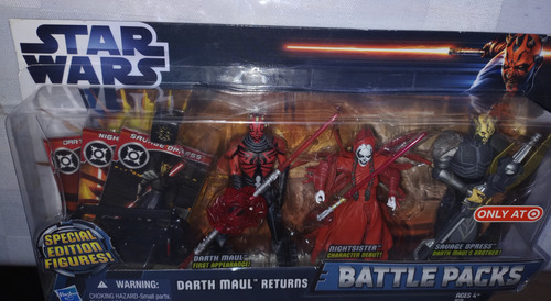Star Wars Batlle Packs Darth Maul Returns Hasbro Exc. Target (Usado)