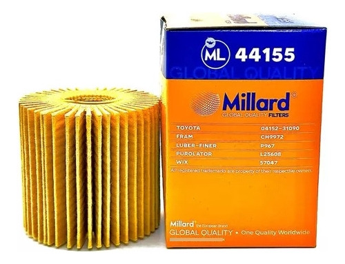 Filtro De Aceite Ml-44155 Para Toyota, Camry, Rav4 (elemento