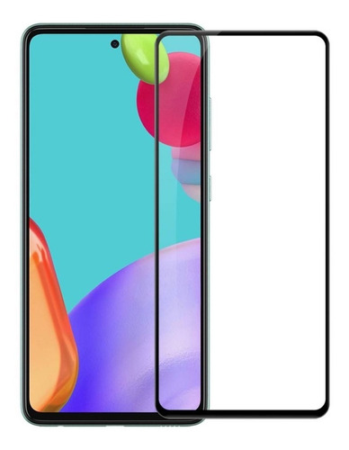 Imagen 1 de 4 de Vidrio Templado Full Glue Cover Con Marco Para Galaxy A52