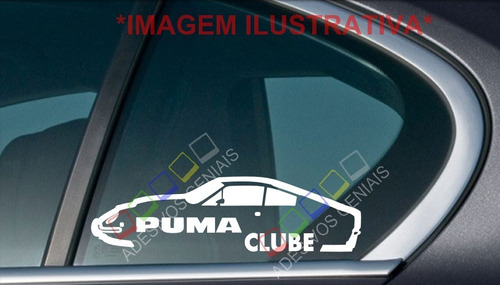 Adesivo Clube Do Carro Antigo Puma Gte - Cód: Cpma-1