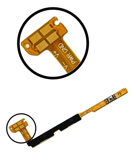 Flex Botão Power + Volume Compatível Com Moto G22 Xt2231