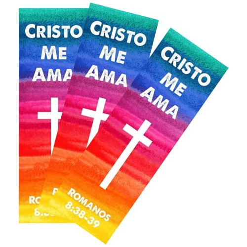 Marcapáginas Cristo Me Ama Jesús Me Ama Español Niñ...