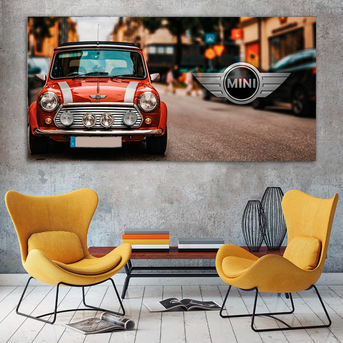 Cuadro Decorativo Autos Mini Cooper (120x60 Cm)