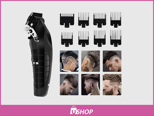 Maquina Cortar Pelo Clipper Kemei Km2296 C/ Base Profesional