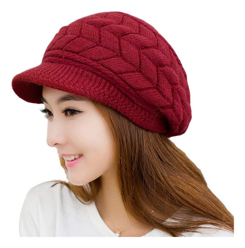 Hindawi Gorro De Lana Caliente De Invierno Para Mujer, Gorra