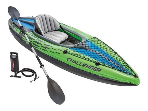 Kayak Inflable Intex Challenger K1 New 274x76x38cm