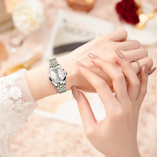 Reloj De Pulsera Elegante Para Mujer De Cuarzo Analógico